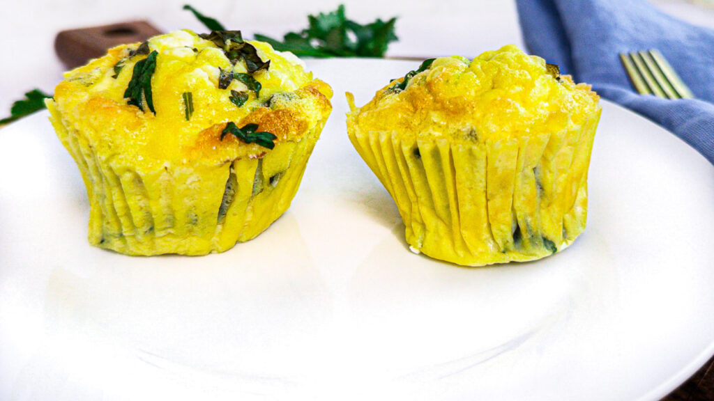 close up picture of cottage cheese egg bites