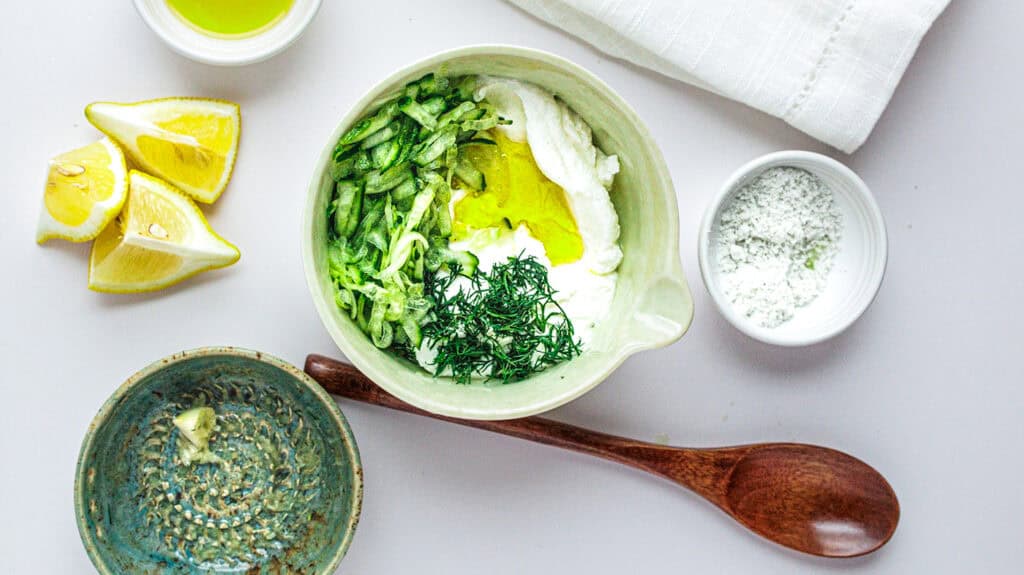 Herb and lemon ingredients for fresh cooking at The Lemon Hearth.