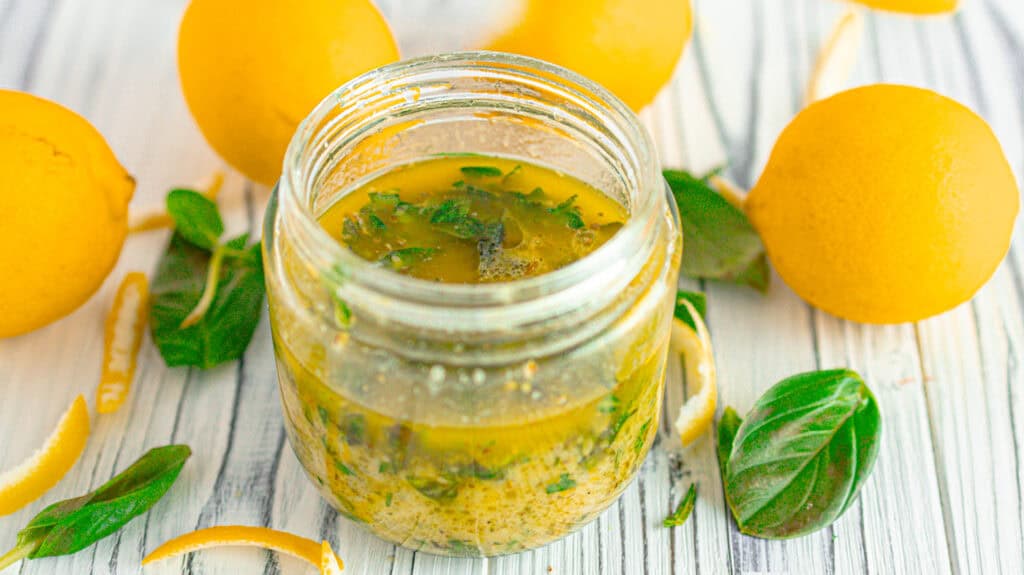 jar of dressing
